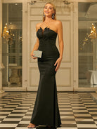 Strapless Backless Evening Dress