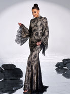 Long Sleeve Lace Evening Dress GM00508