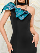 Bow One Shoulder Mermaid Formal Dress DH80108