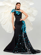 Bow One Shoulder Mermaid Formal Dress DH80108