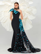 Bow One Shoulder Mermaid Formal Dress DH80108