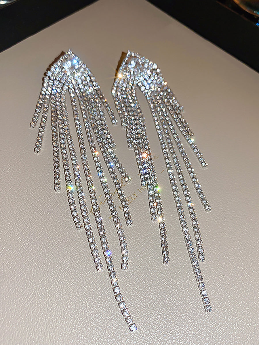 Luxury Tassel Silver Needle Earrings MSE20019