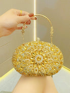 Colorful Diamond Oval Handbag