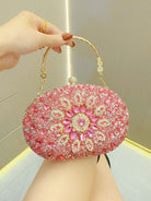 Colorful Diamond Oval Handbag