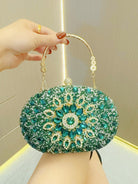 Colorful Diamond Oval Handbag