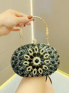 Colorful Diamond Oval Handbag