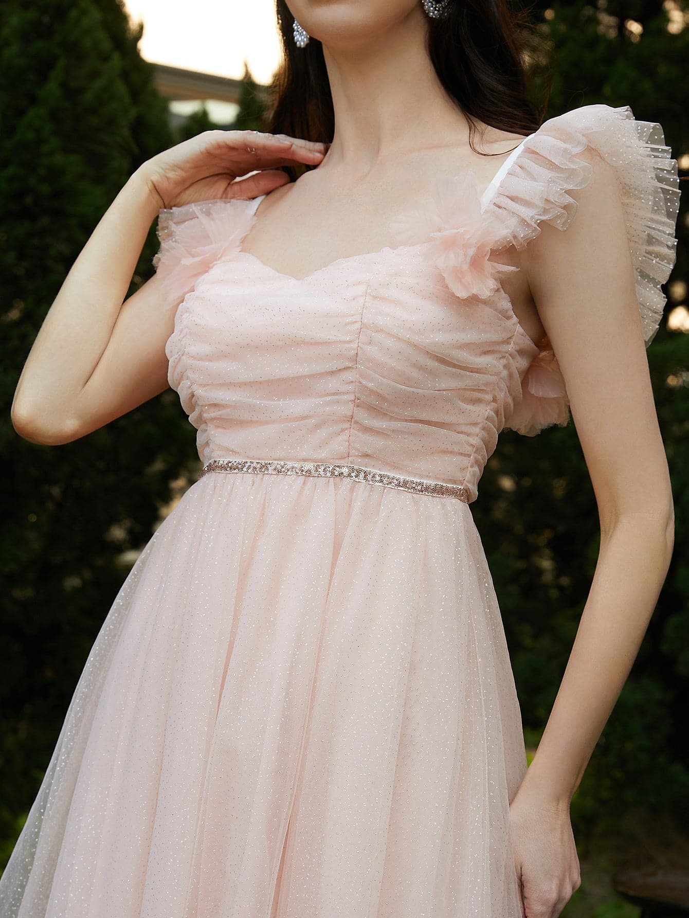 Ruffled Tulle Mini Dress RM20044 MISS ORD