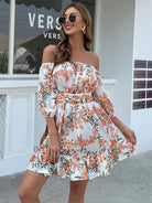 MISSORD Floral Ruffle Hem Bardot Sundress H0147 MISS ORD