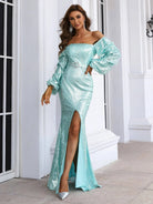 Formal Off Shoulder Sequin Prom Dress XJ492 MISS ORD