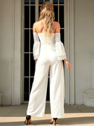 Side Split Off Shoulder Jumpsuit XJ1158 MISS ORD