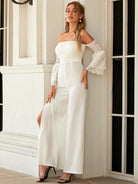 Side Split Off Shoulder Jumpsuit XJ1158 MISS ORD