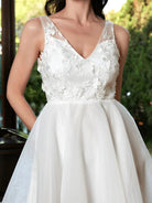 Appliqued A-Line White Homecoming Dress M02247