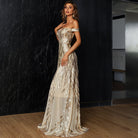 Off Shoulder Mesh Sequin Prom Dress M0709 MISS ORD